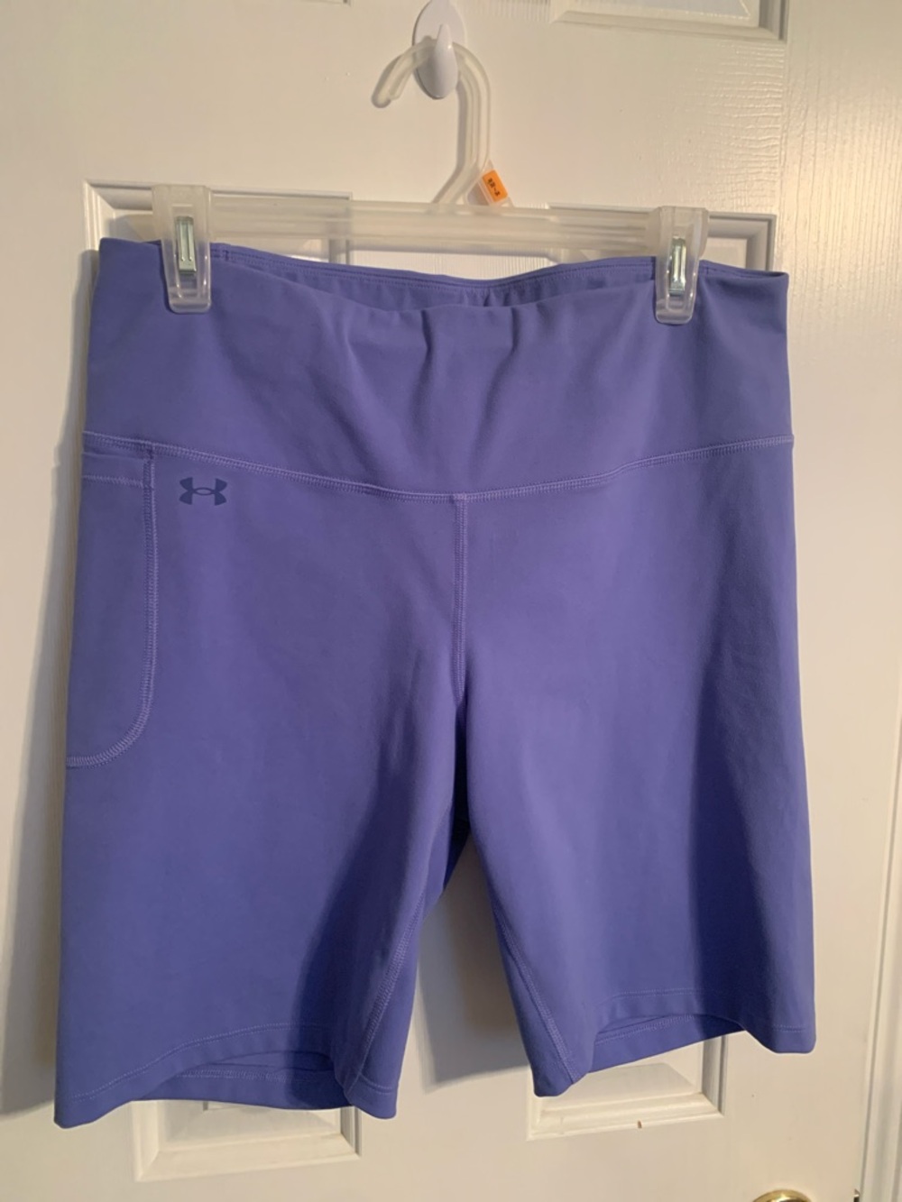Under Armour Women's Lavender Mid-Length Bike Shorts